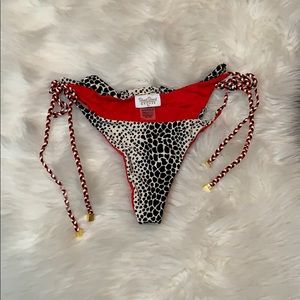 Beach bunny ‘girl on fire’ cheetah bikini bottoms